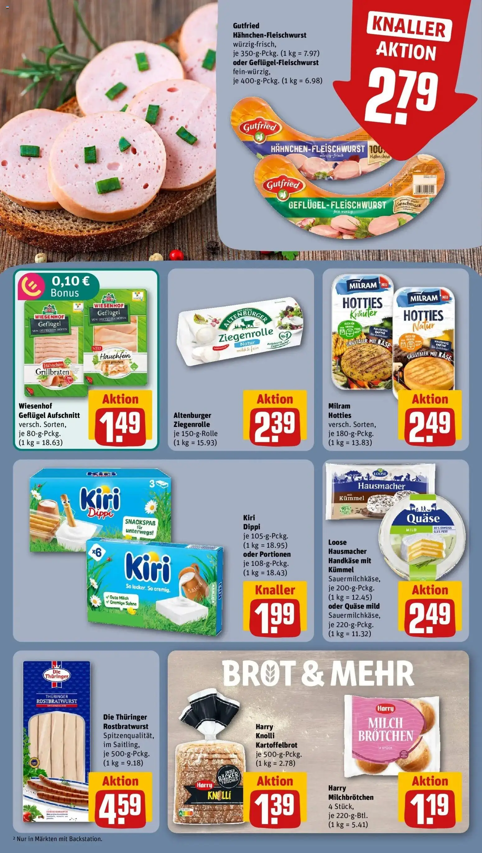 REWE Prospekt ab 03.08.2026 zum Blättern » Angebote | Seite: 12 | Produkte: Hahnchen, Milch, Brot, Sahne