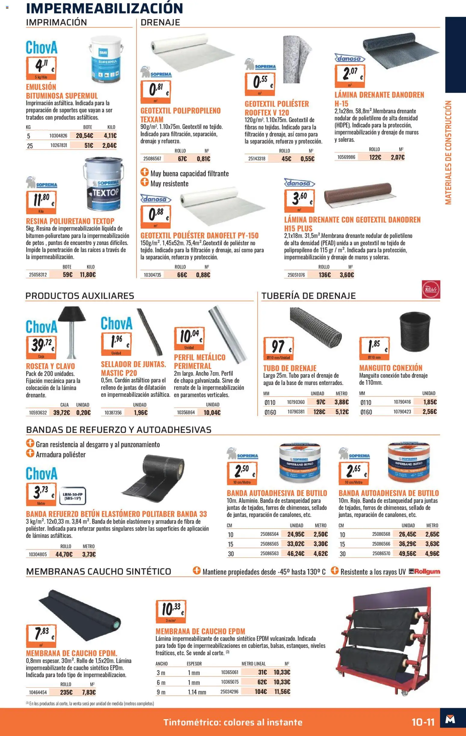 Obramat - Reformas Otono Imprenta Almacenes 21 Burgos 2026 │ válido desde el 09/10/2026 | Página: 11 | Productos: Agua, Caja