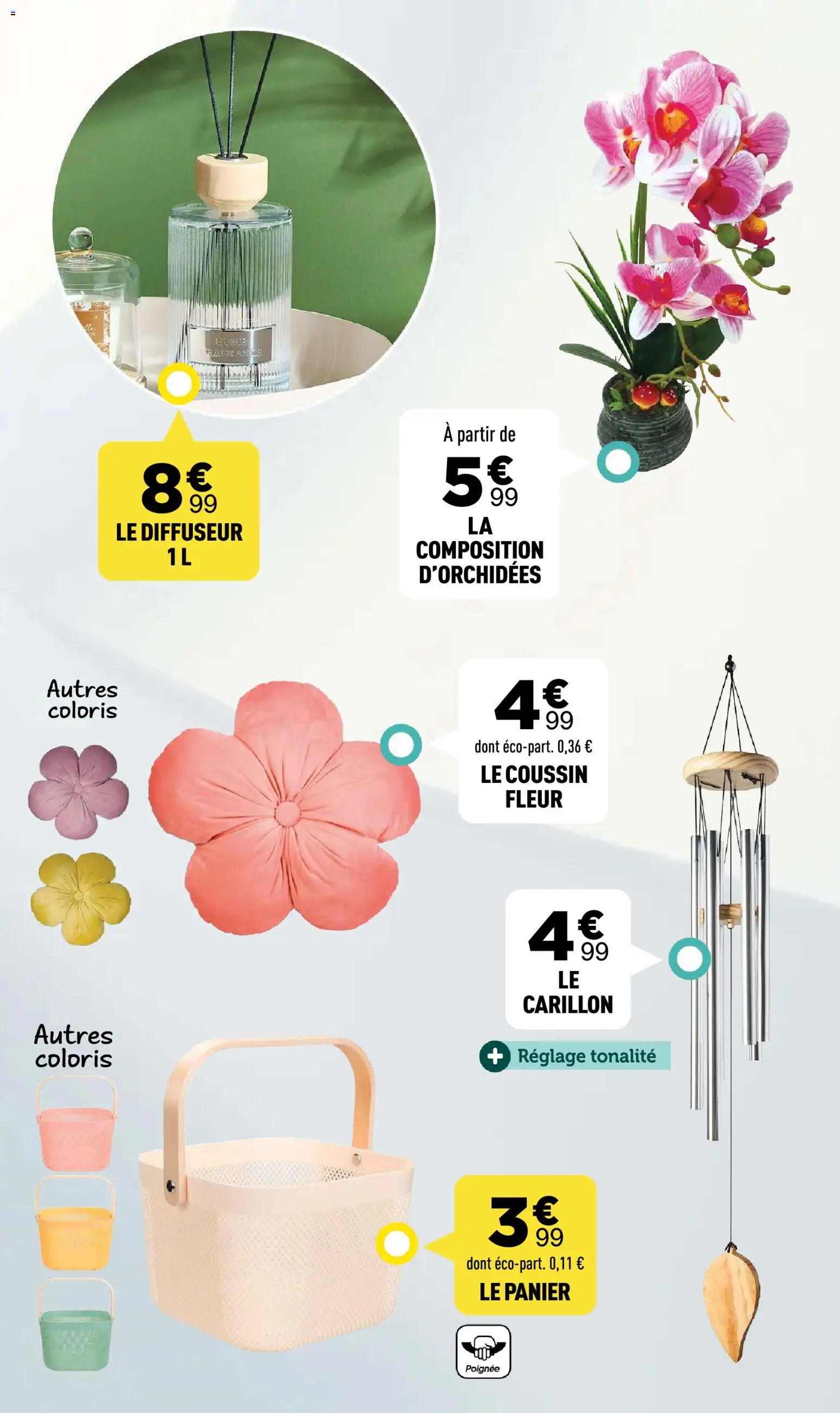 {H1} | Page: 8 | Produits: Diffuseur, Panier