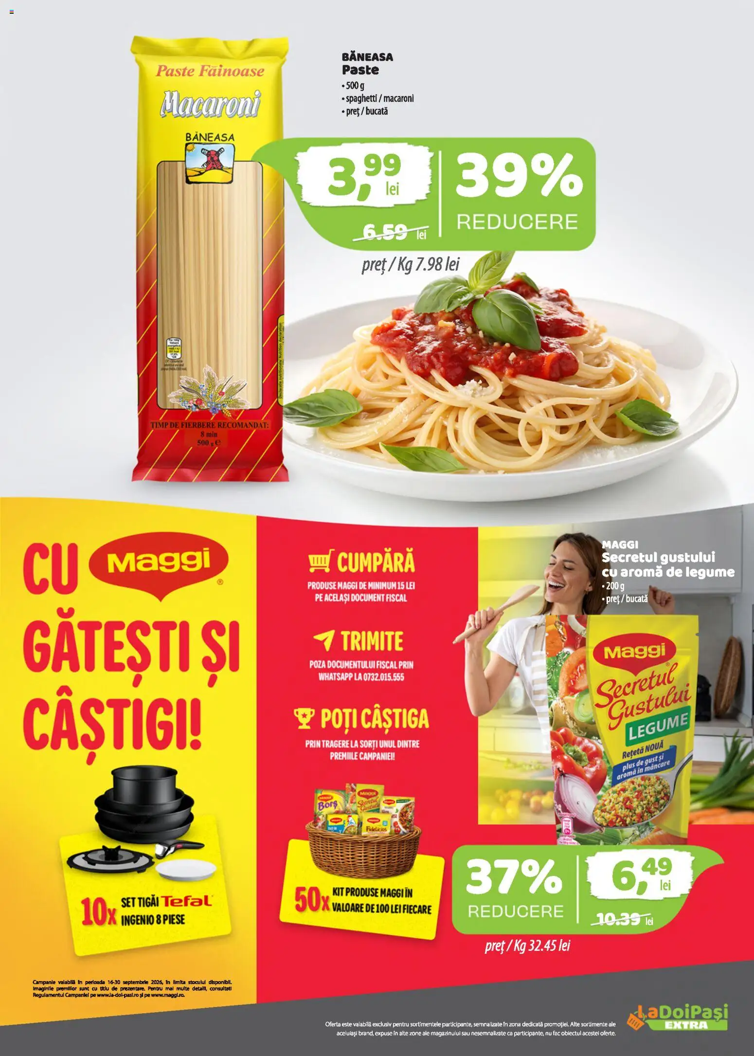 Noul catalog LaDoiPași – valabil de la 16.09.2026 | Pagină: 8 | Produse: Borș, Paste, Legume, Plus