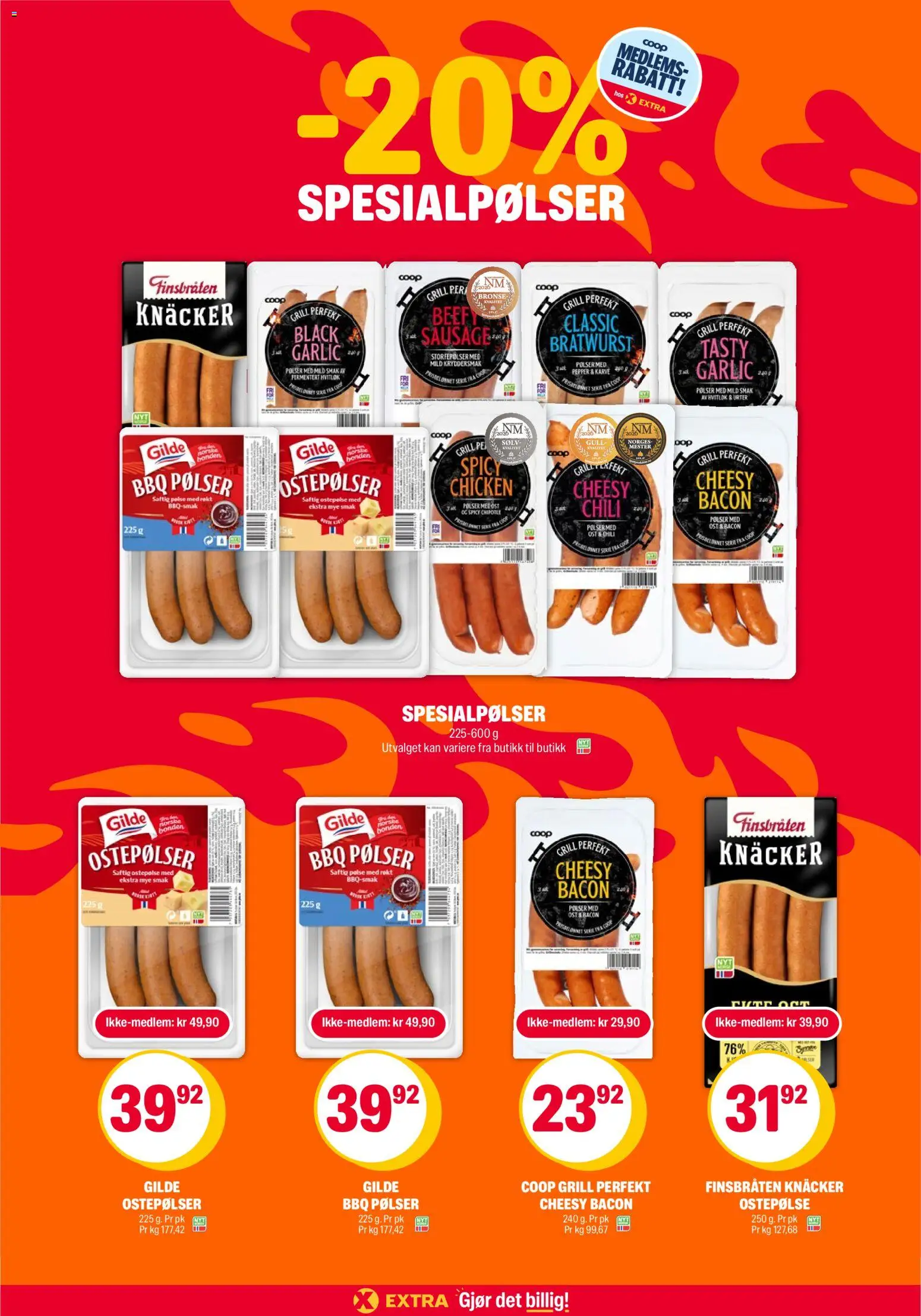{H1} | Side: 3 | Produkter: Pølser, Urter, Hvitløk, Curry powder
