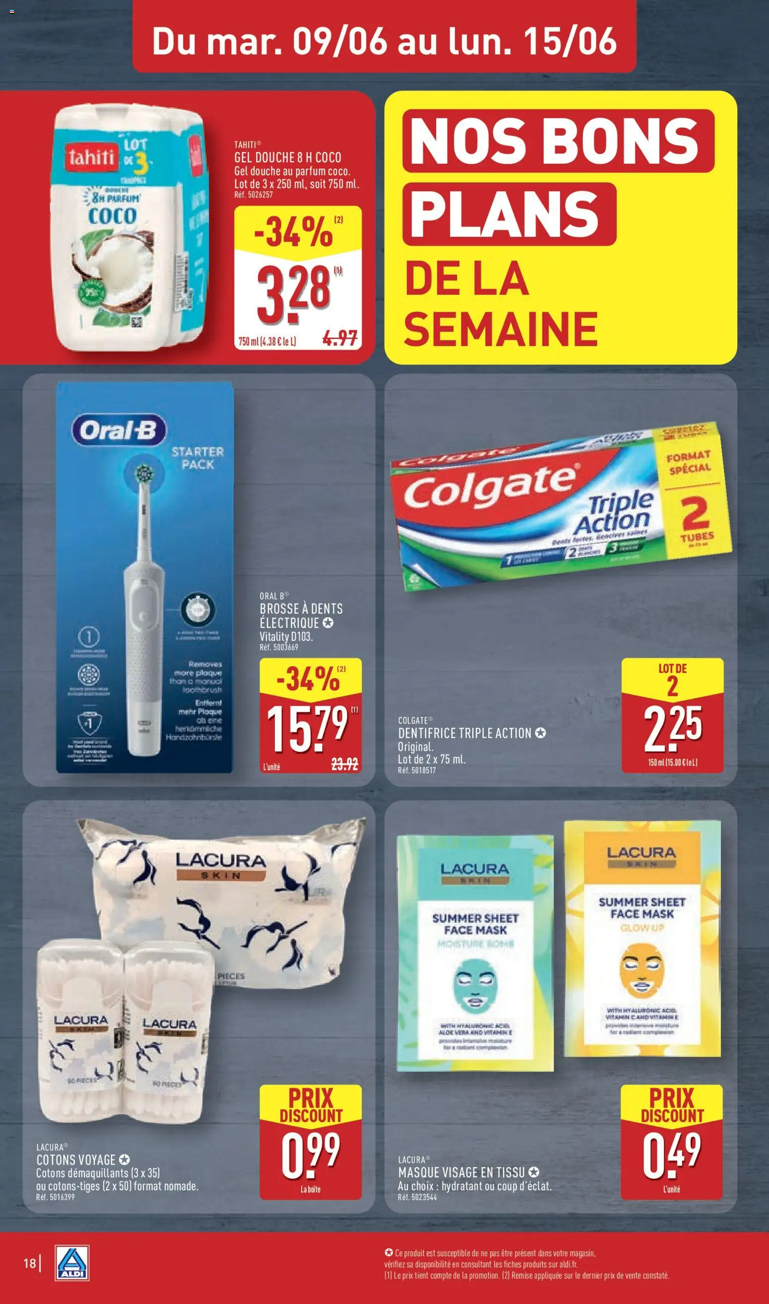 {H1} | Page: 22 | Produits: Parfum, Dentifrice, Brosse à dents, Douche
