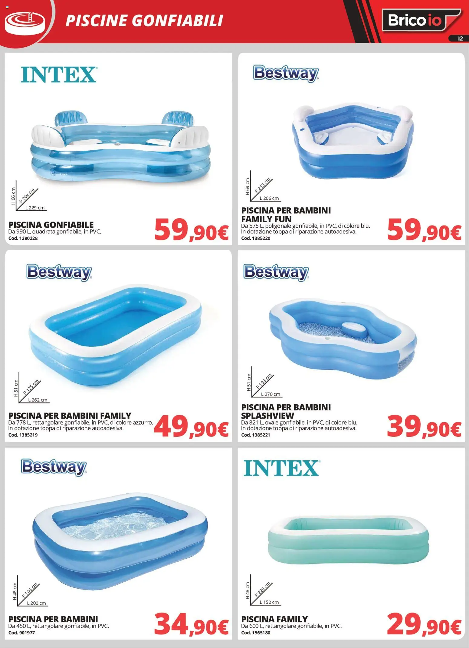 Volantino Brico io del 18/06/2026 | Pagina: 12 | Prodotti: Piscina