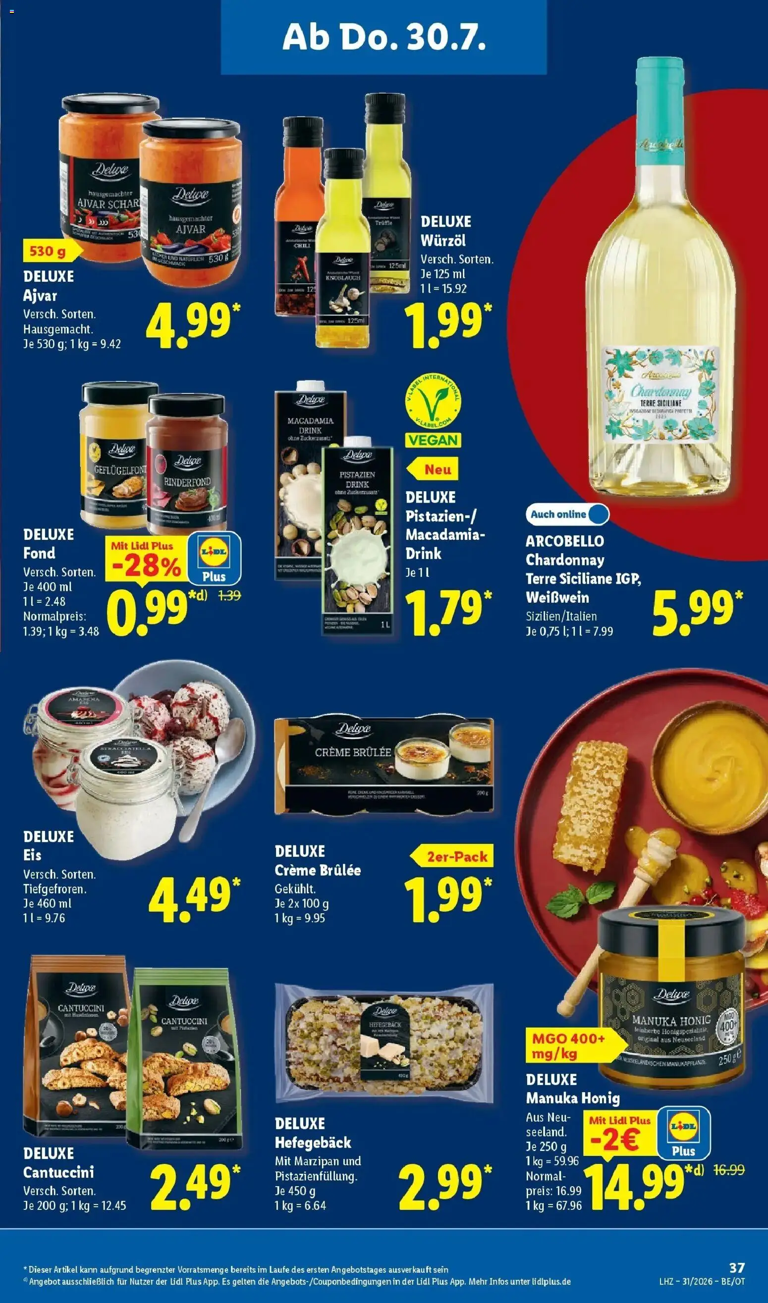 Lidl Prospekt Senftenberg – gültig ab 27.07.2026 | Seite: 57 | Produkte: Creme, Creme brulee, Chili, Eis