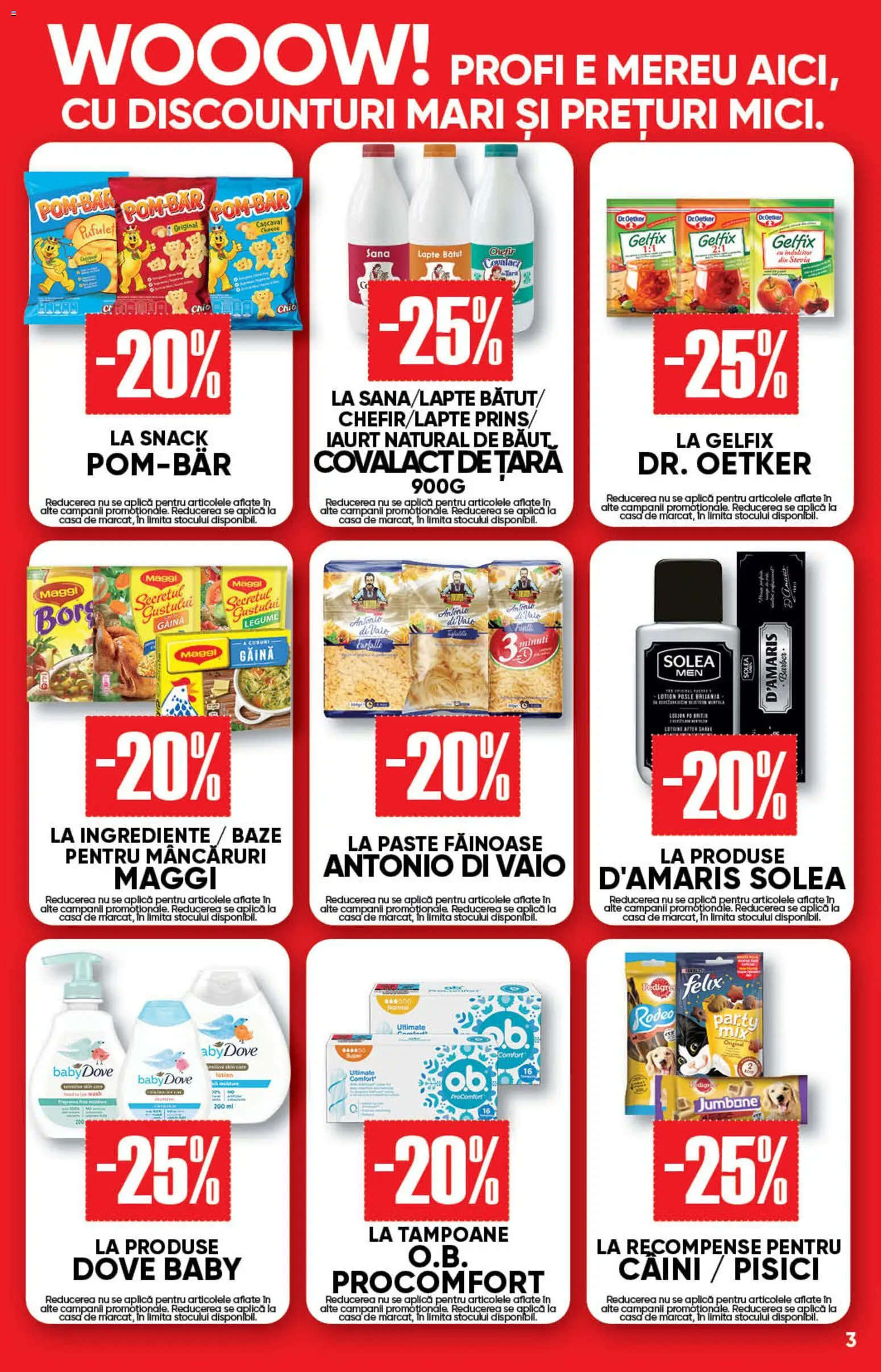 Noul catalog Profi – valabil de la 27.05.2026 | Pagină: 3 | Produse: Tırnak makası, Iaurt, Paste, Tampoane