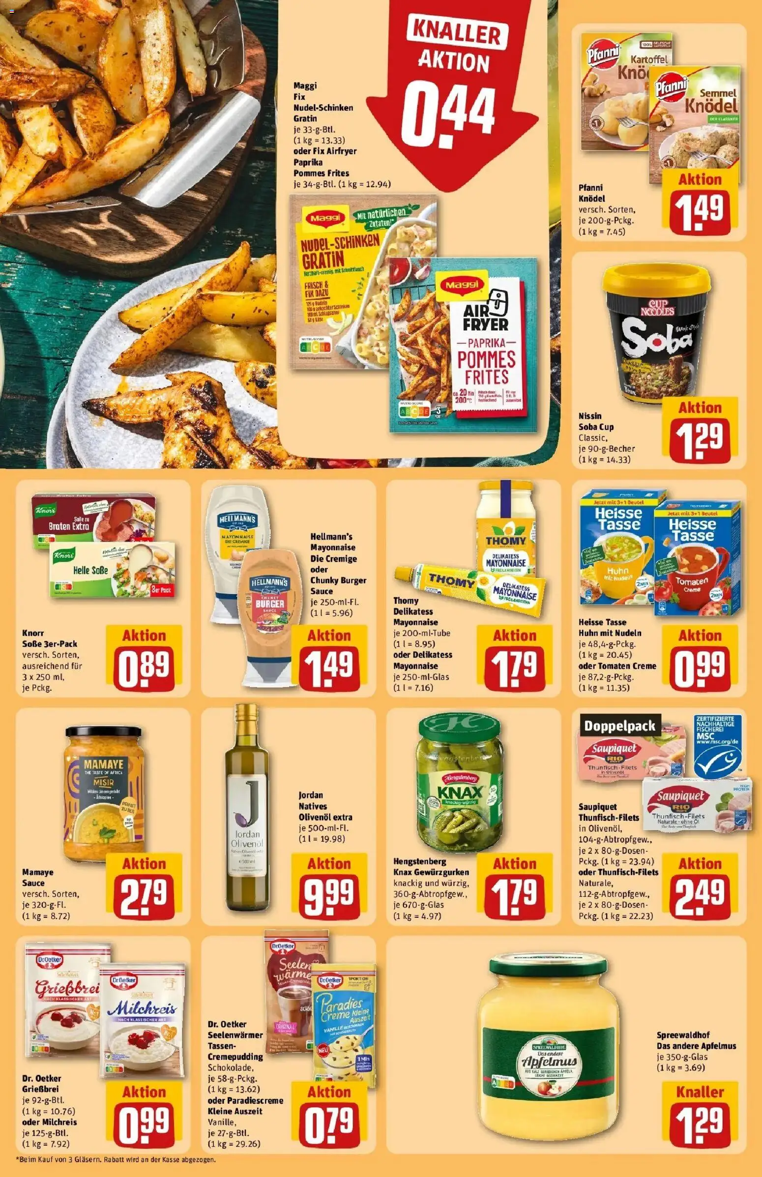 REWE Prospekt ab 21.09.2026 zum Blättern » Angebote | Seite: 28 | Produkte: Burger, Soße, Schinken, Nudeln