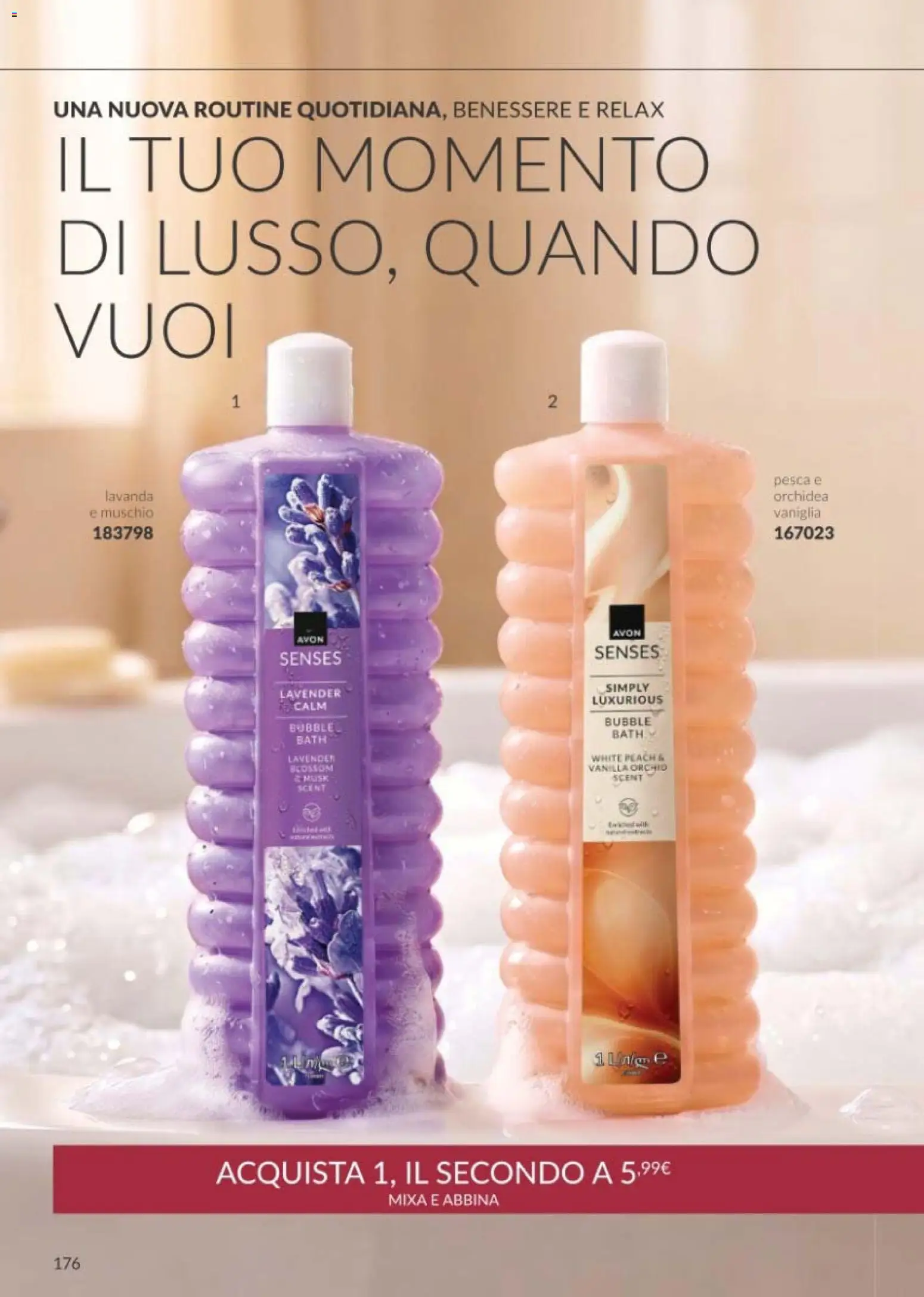 Volantino Avon del 01/10/2026 | Pagina: 176 | Prodotti: Vaniglia, Pesca, Lavanda, Orchidea
