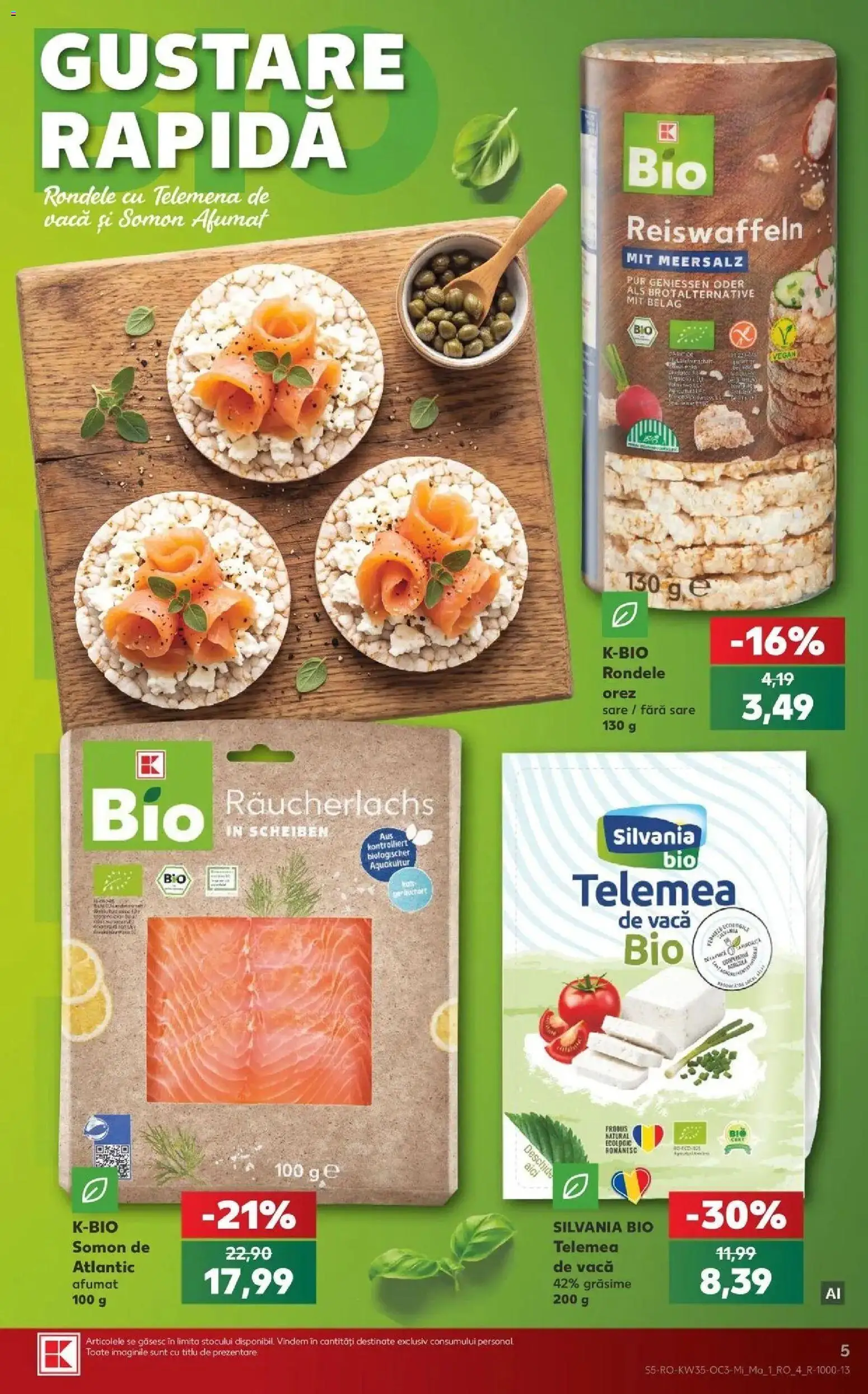 Kaufland Alba Iulia 26.08.2026 - Revista si Oferta | Pagină: 5 | Produse: Bio, Somon afumat, Somon, Sare