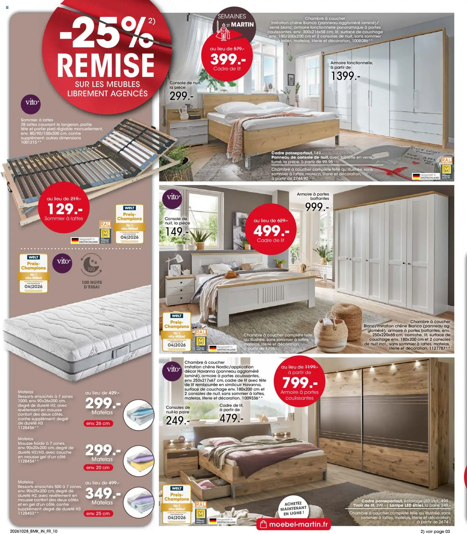 {H1} | Page: 10 | Produits: Matelas mousse, Matelas, Éclairage, Lampe
