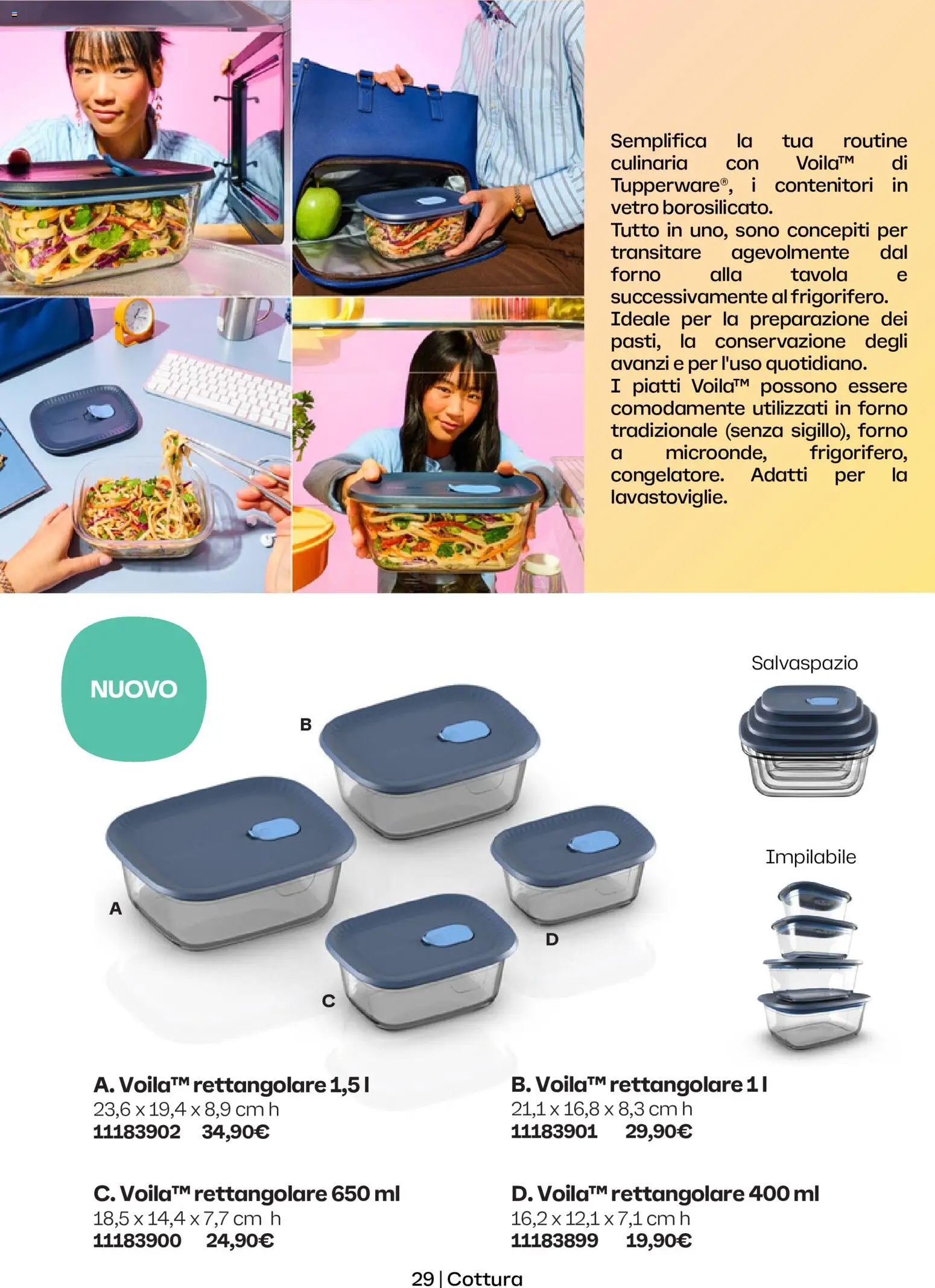 Volantino Tupperware del 01.05.2026 | Pagina: 29 | Prodotti: Forno
