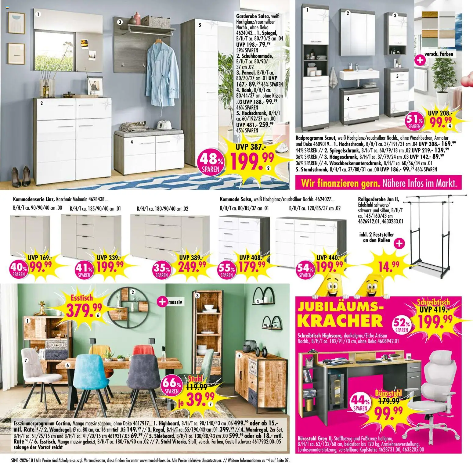 SB Möbel Boss Prospekt Gera – gültig ab 06.10.2026 | Seite: 10 | Produkte: Esstisch, Kissen, Stuhl, Mango