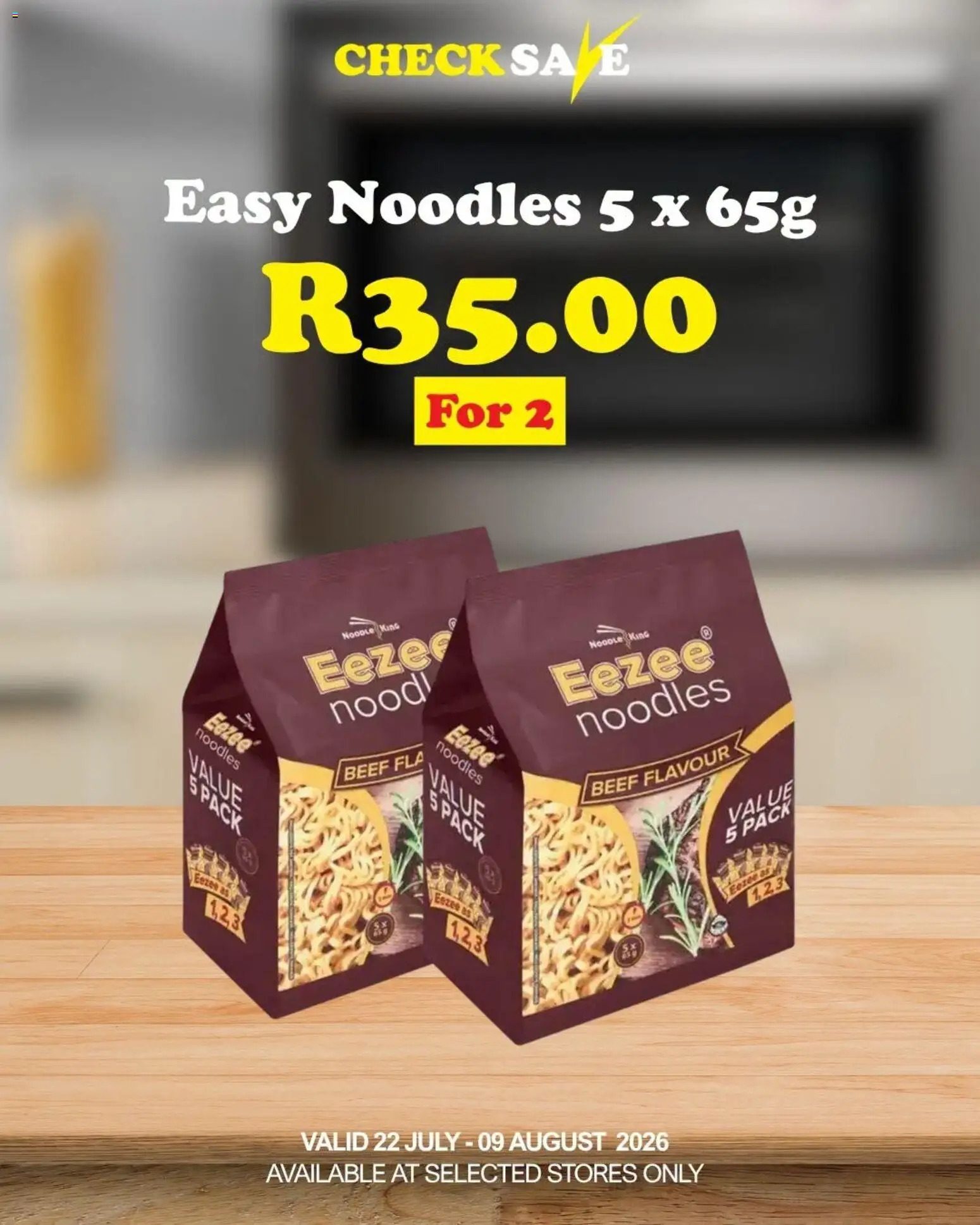 New Check Save catalogue – valid from 22/07/2026 | Page: 8 | Products: Noodles, Beef