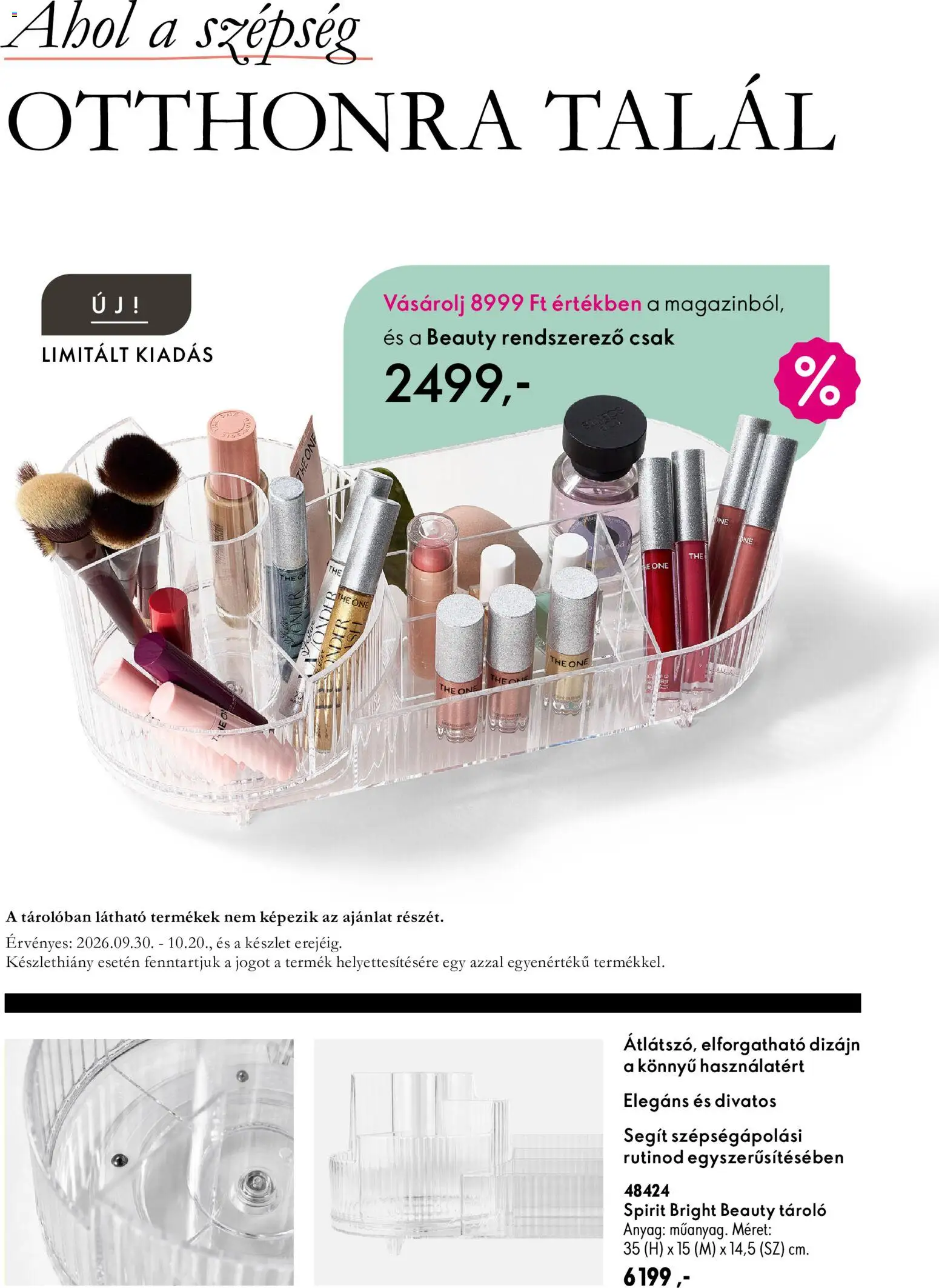 Oriflame akciós ujság - amely érvényes a következő dátumtól: 2026.09.30. | Oldal: 4 | Termékek: Tároló, Rendszerező
