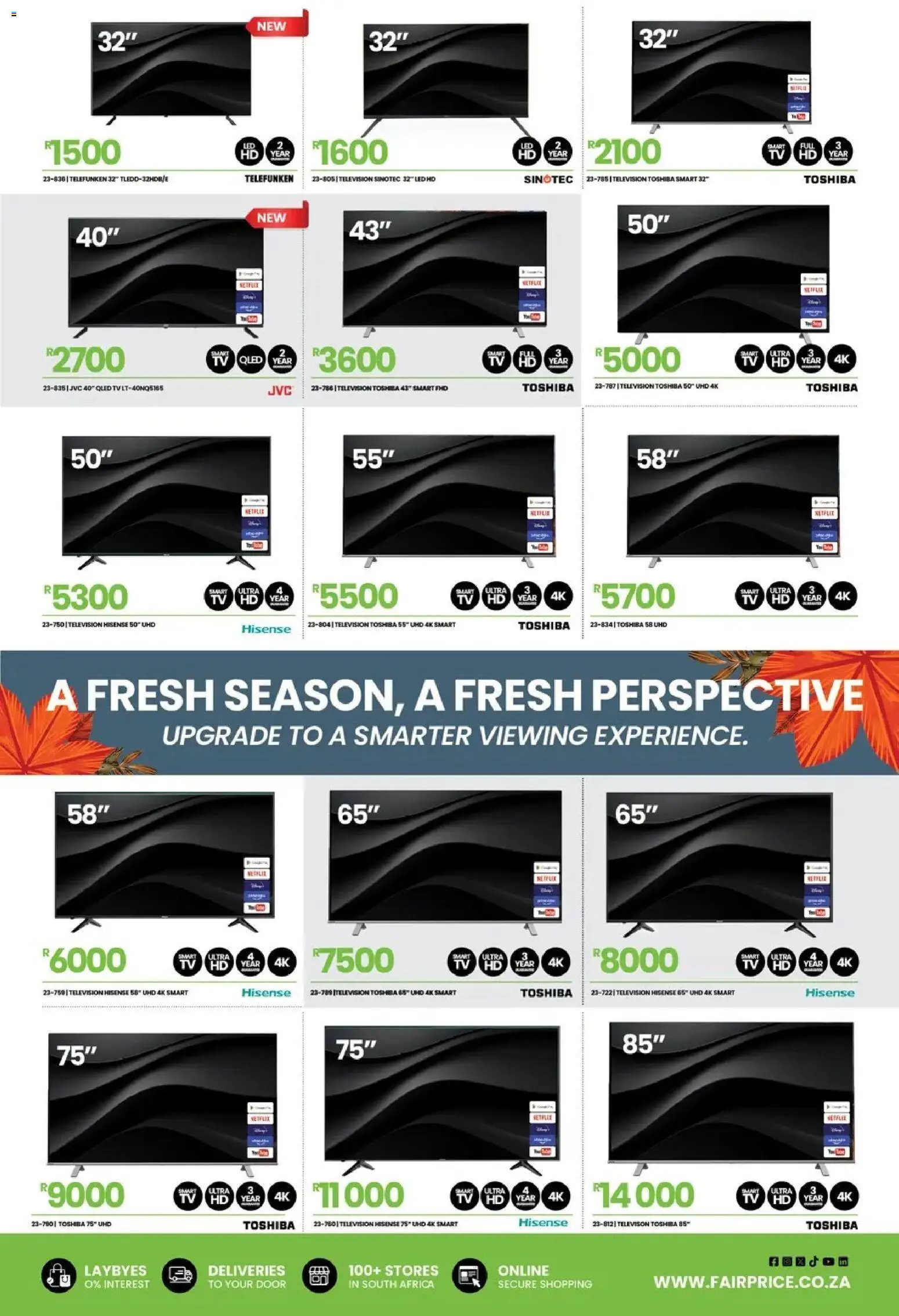 New Fair Price catalogue – valid from 01/03/2026 | Page: 5 | Products: Television