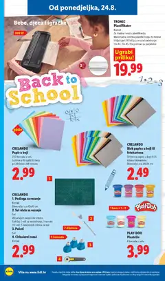 Lidl Katalog - Pregled kataloga iz trgovine Lidl, vrijedi od 24.08.2026 | Stranica: 24 | Proizvodi: Nož, Laminator, Rezač, Plastelin