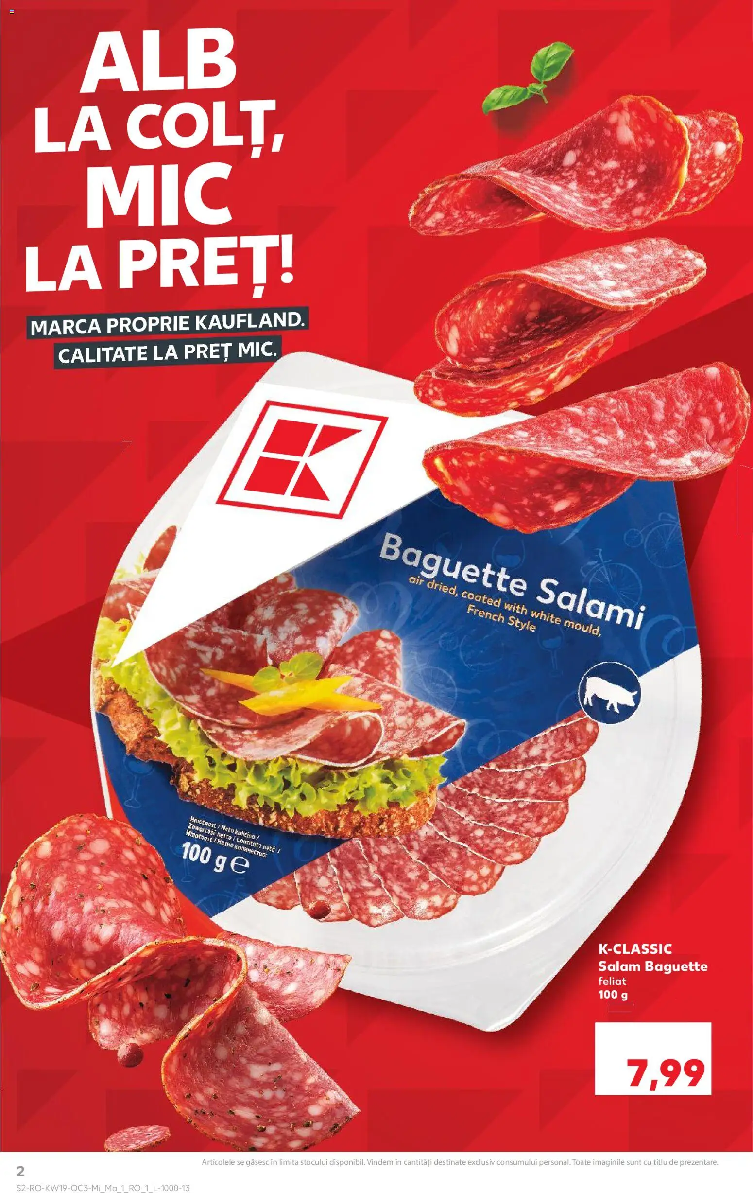 Noul catalog Kaufland – valabil de la 06.05.2026 | Pagină: 2 | Produse: Delgeç, Salam