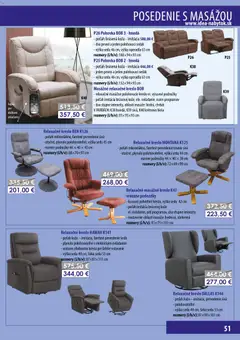 IDEA nábytok leták platný od 21.07.2026 | Strana: 51 | Produkty: Kreslá, Pohovka, Masážne kreslo, Polohovacie kreslo