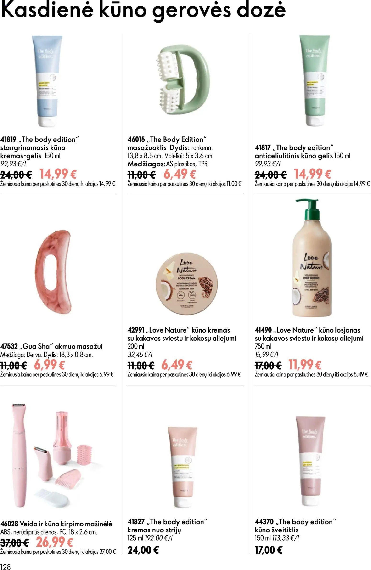 Oriflame akcijos nuo 2026.07.15 | Puslapis: 128 | Prekių: Kremas, Šveitiklis, Kūno kremas