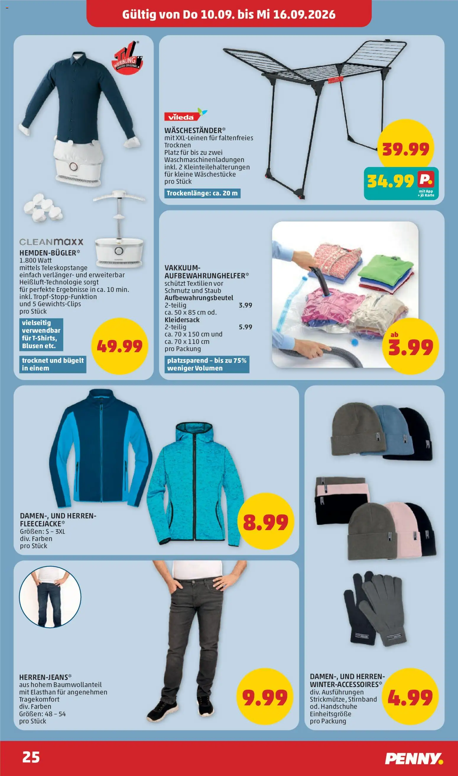 Penny Markt Flugblatt gültig ab 10.09.2026 | Seite: 25 | Produkte: Handschuhe