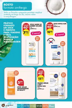 Pré-visualização PRIMER SÉRUM 2 EM 1 NIVEA SUN, Primer Sérum 2 em 1 Nivea Sun, 30ml. 2X Ácido Hialurónico. Sin perfume válido de 24.03.2026 | Página: 6 | Produtos: Primer, Maquilhagem, Sérum, Pá