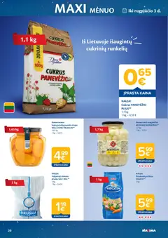 MAXIMA leidinys galioja nuo 2026.07.07 | Puslapis: 20 | Prekių: Konservai, Cukrus, Druska