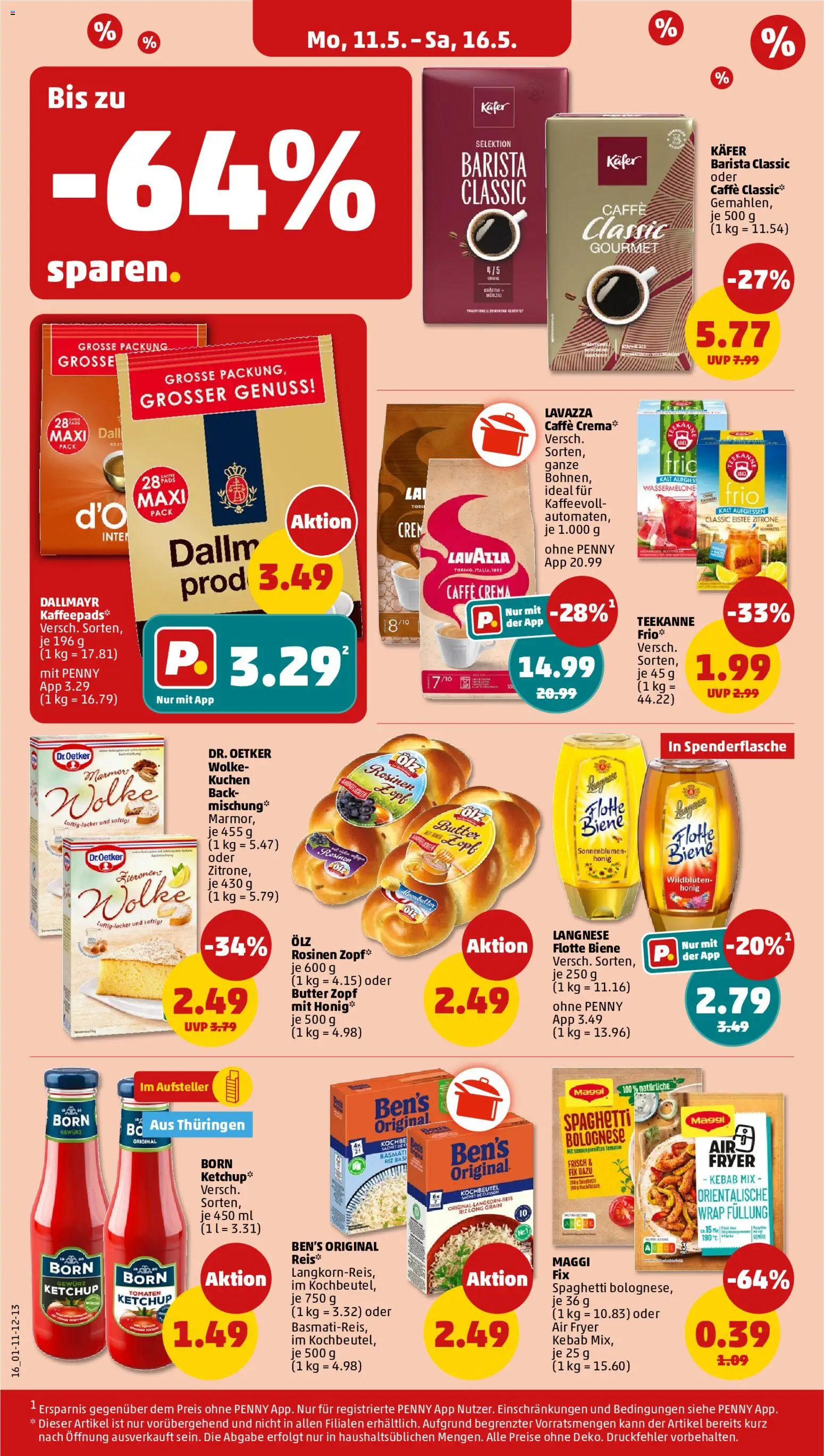 Penny Prospekt 	 – gültig ab 11.05.2026 | Seite: 18 | Produkte: Dallmayr, Gemüse, Ketchup, Zitronen