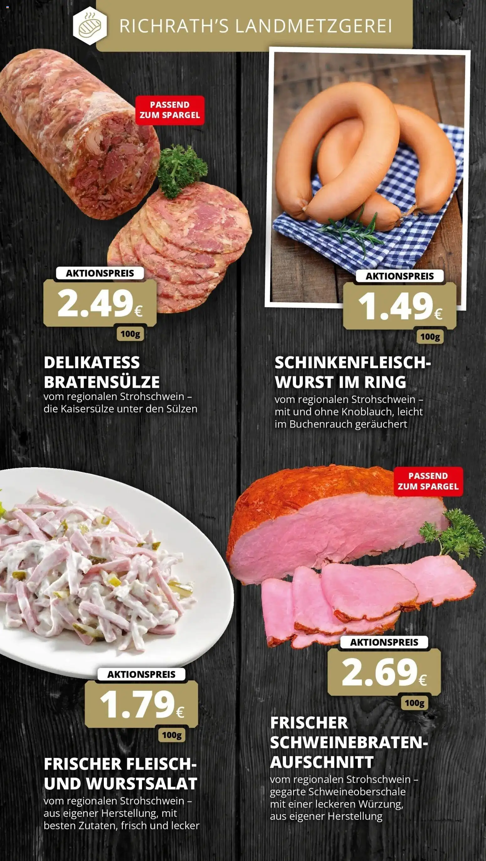 Rewe Prospekt Bergheim – gültig ab 17.05.2026 | Seite: 13 | Produkte: Spargel, Wurst, Fleisch