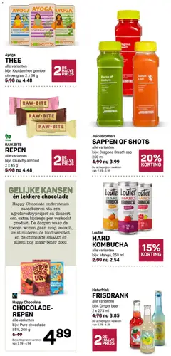 Ekoplaza folder - Voorbeeld van een folder van Ekoplaza, geldig van 09-09-2026 | Pagina: 8 | Producten: Chocolade, Thee, Gember, Repen