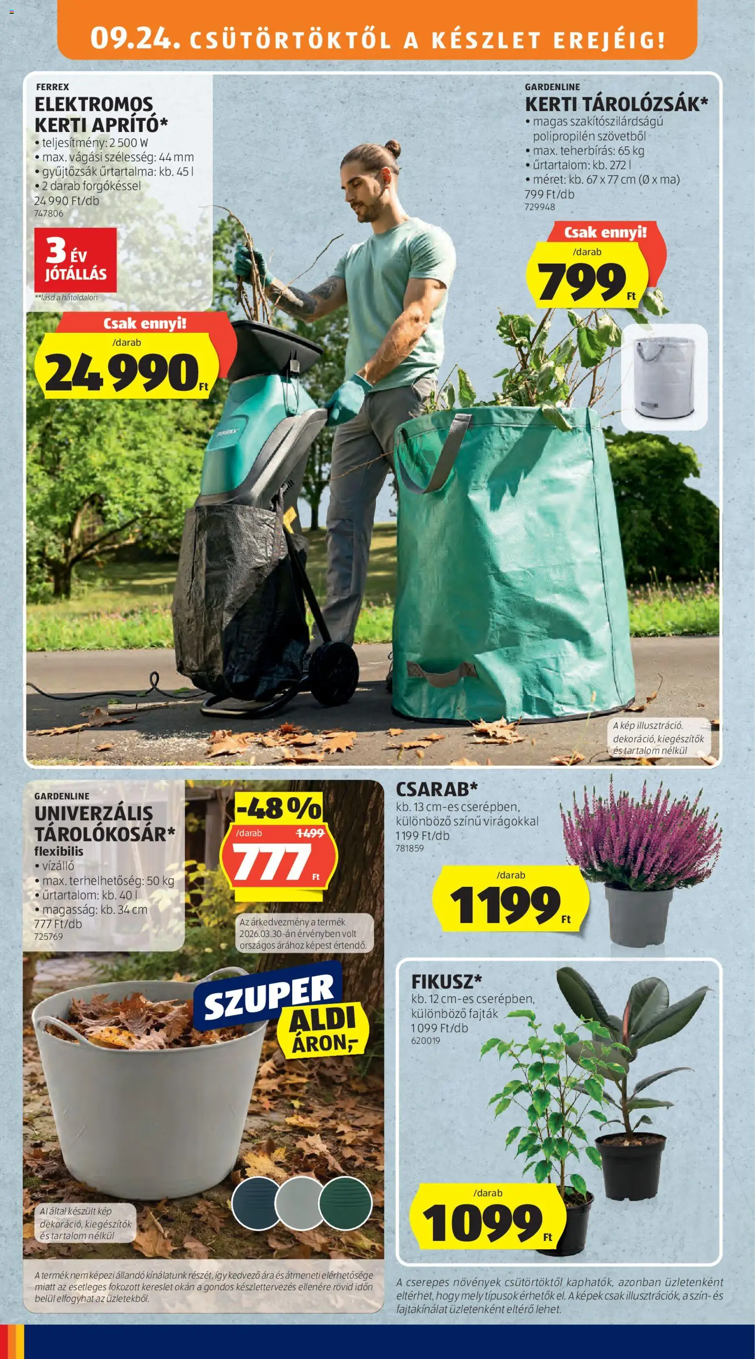 Aldi akciós ujság - amely érvényes a következő dátumtól: 2026.09.24. | Oldal: 2 | Termékek: Ferrex