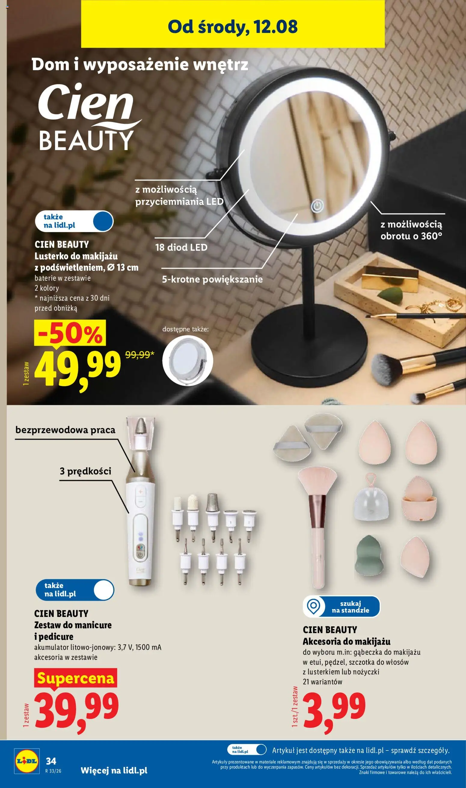 Lidl Polsko katalog od 10.08.2026 | Strana: 44 | Produkty: Cien, Baterie, LED