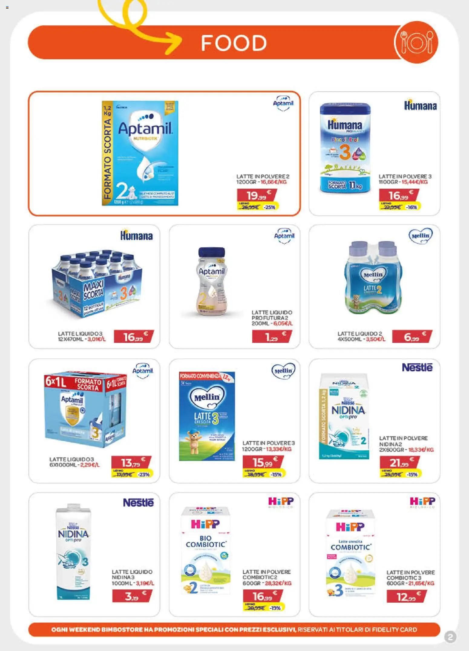 Volantino Bimbo store del 30/07/2026 | Pagina: 2 | Prodotti: Latte
