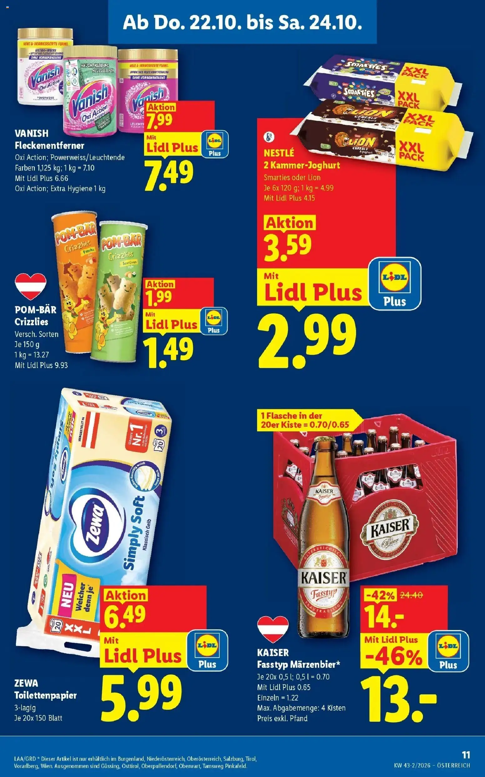 Lidl Flugblatt - Wien ab 18.10.2026 - Angebote ab donnerstag | Seite: 13