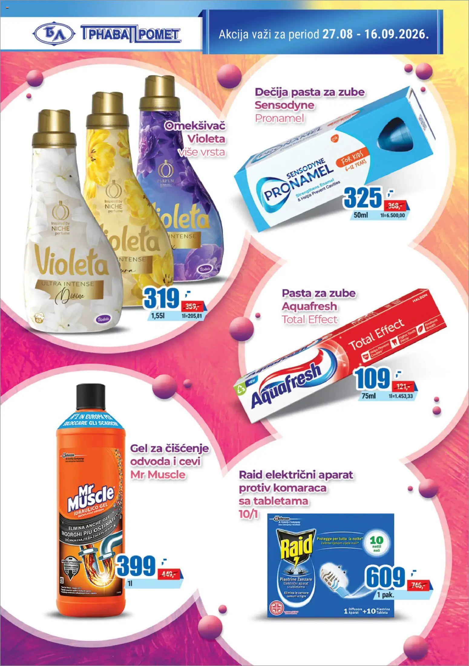 Trnava Promet katalog - važi od 27.08.2026 | Strana: 22 | Proizvode: Cevi, Omekšivač, Pasta, Pasta za zube