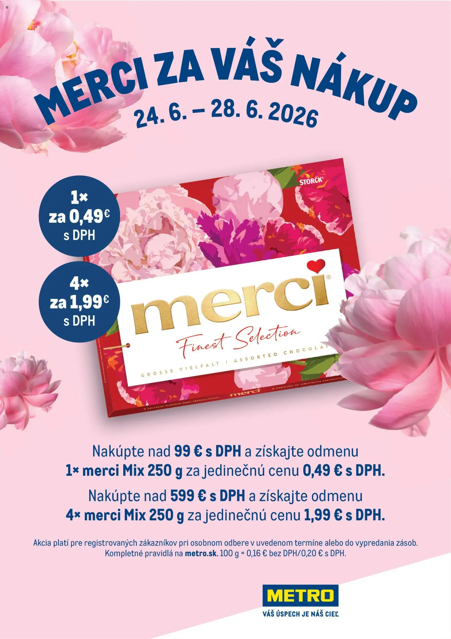 Nové Metro akcie – leták je platný od 24.06.2026 | Strana: 1 | Produkty: Merci