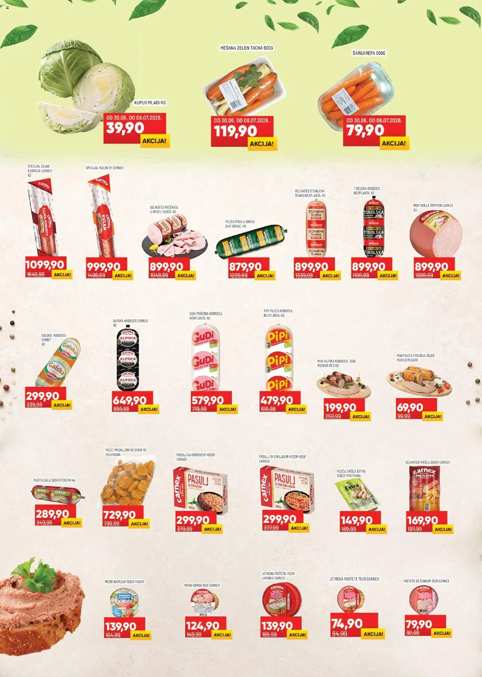 Medius katalog - važi od 30.06.2026 | Strana: 3 | Proizvode: Pasulj, Kobasica, Pečenica, Pašteta