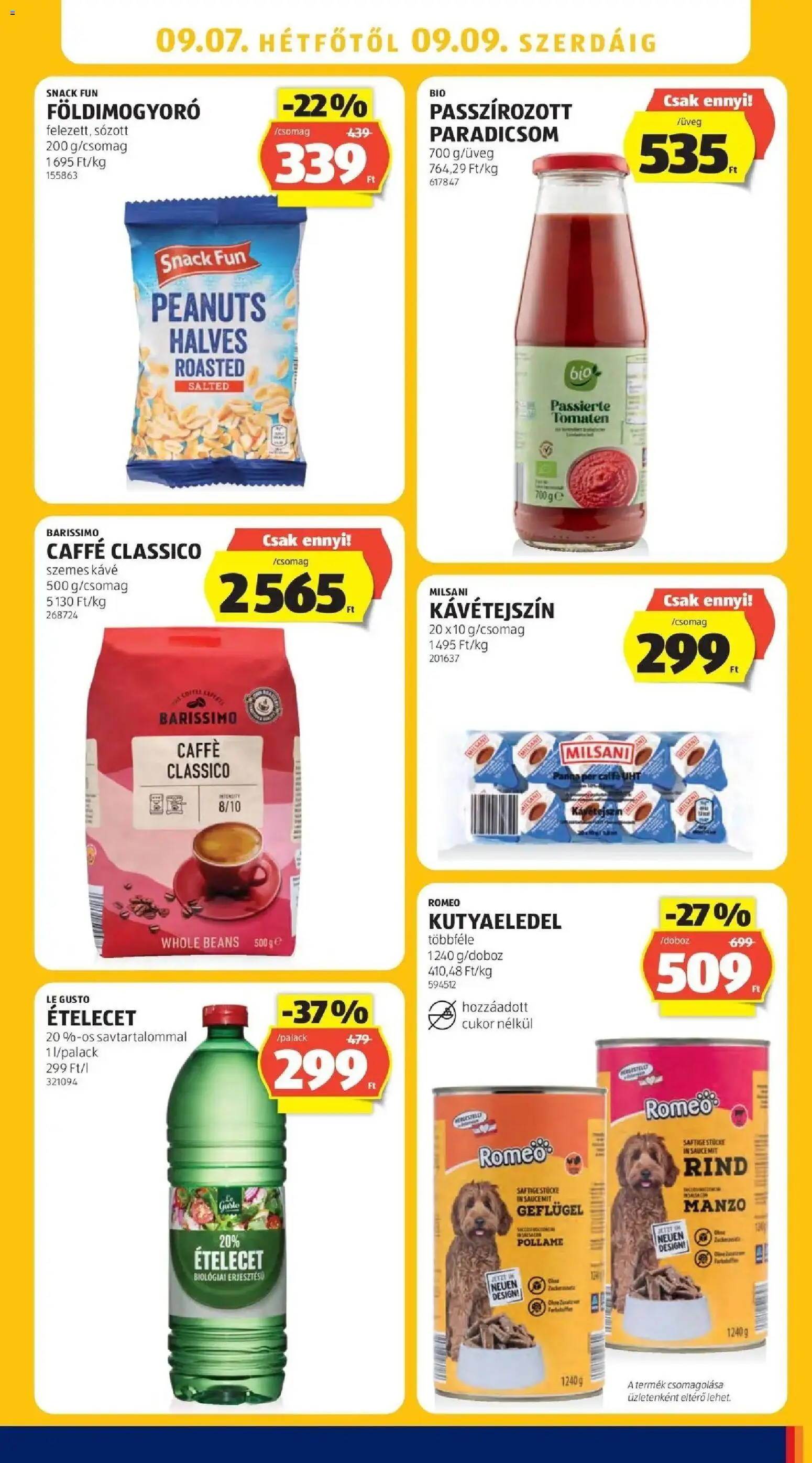 Aldi aktuális akciós újság - 2026.08.29. -tól/töl > akció, lapozható szórólap 🛍️ | Oldal: 29 | Termékek: Ételecet, Passzírozott paradicsom, Kávé, Földimogyoró