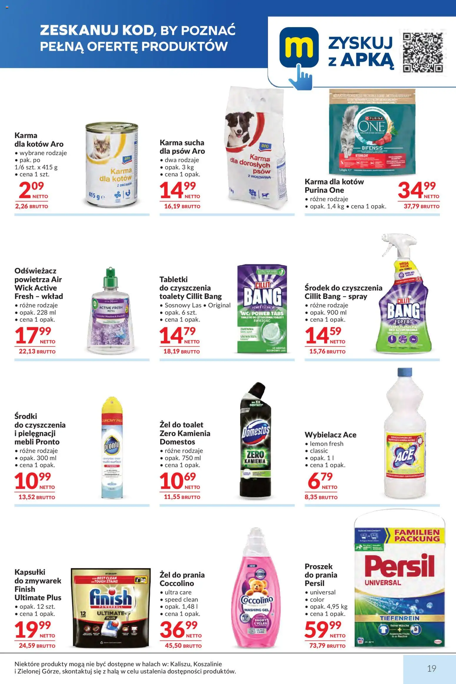 Makro gazetka od 26.05.2026 | Strona: 19 | Produkty: Coccolino, Karma dla kotów, Wołowina, Finish
