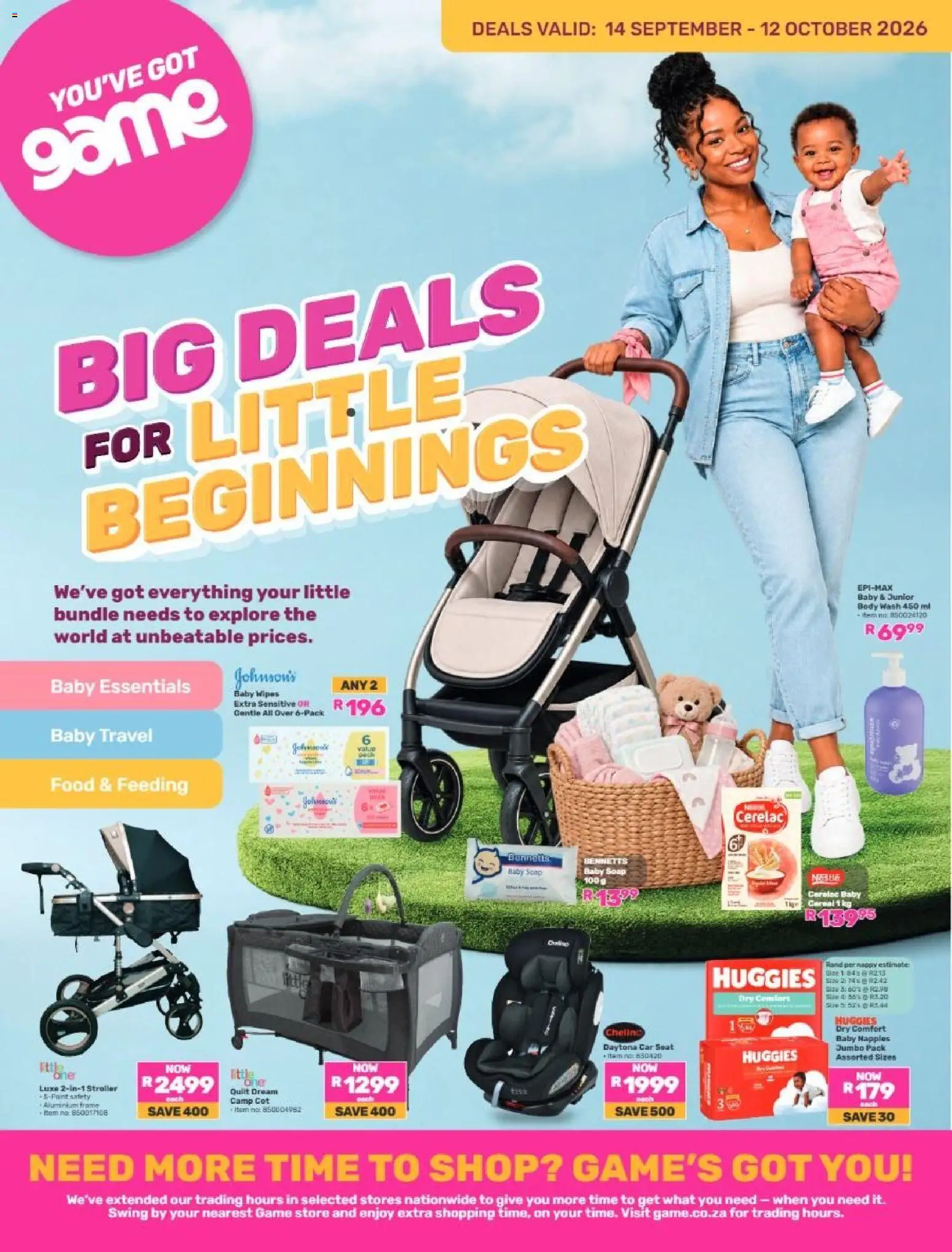 New Game catalogue – valid from 14/09/2026 | Page: 1 | Products: Frame, Soap, Body wash