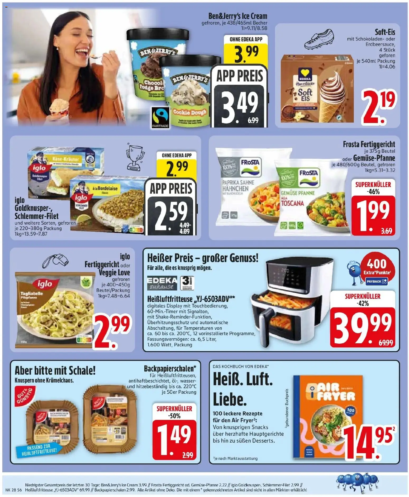 Edeka - EDEKA: Wochenangebote – gültig ab 05.07.2026 | Seite: 8 | Produkte: Hahnchen, Frosta, Paprika, Heißluftfritteuse