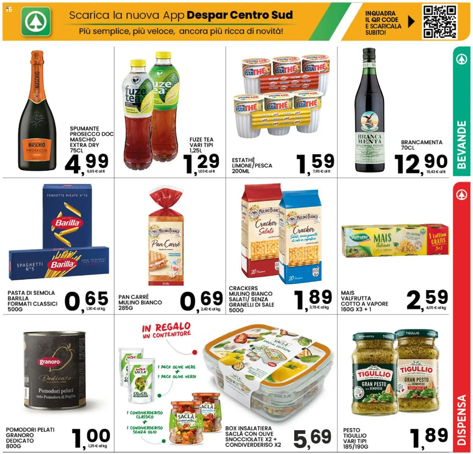 Volantino Interspar del 18.06.2026 | Pagina: 15 | Prodotti: Prosecco, Olive, Crackers, Spumante