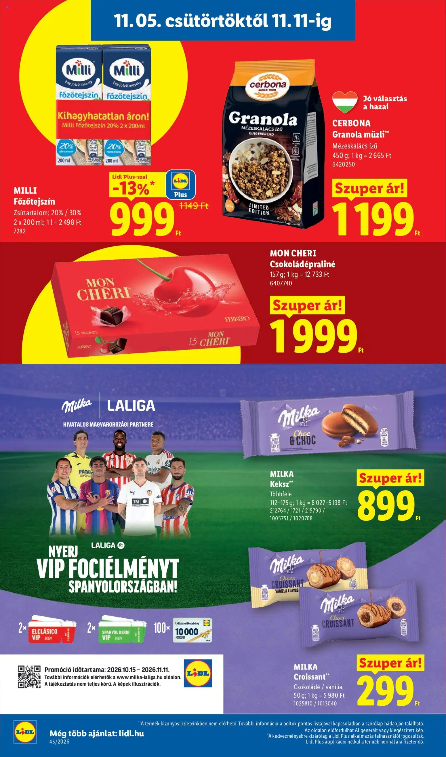 Lidl akciós ujság - amely érvényes a következő dátumtól: 2026.11.05. | Oldal: 12
