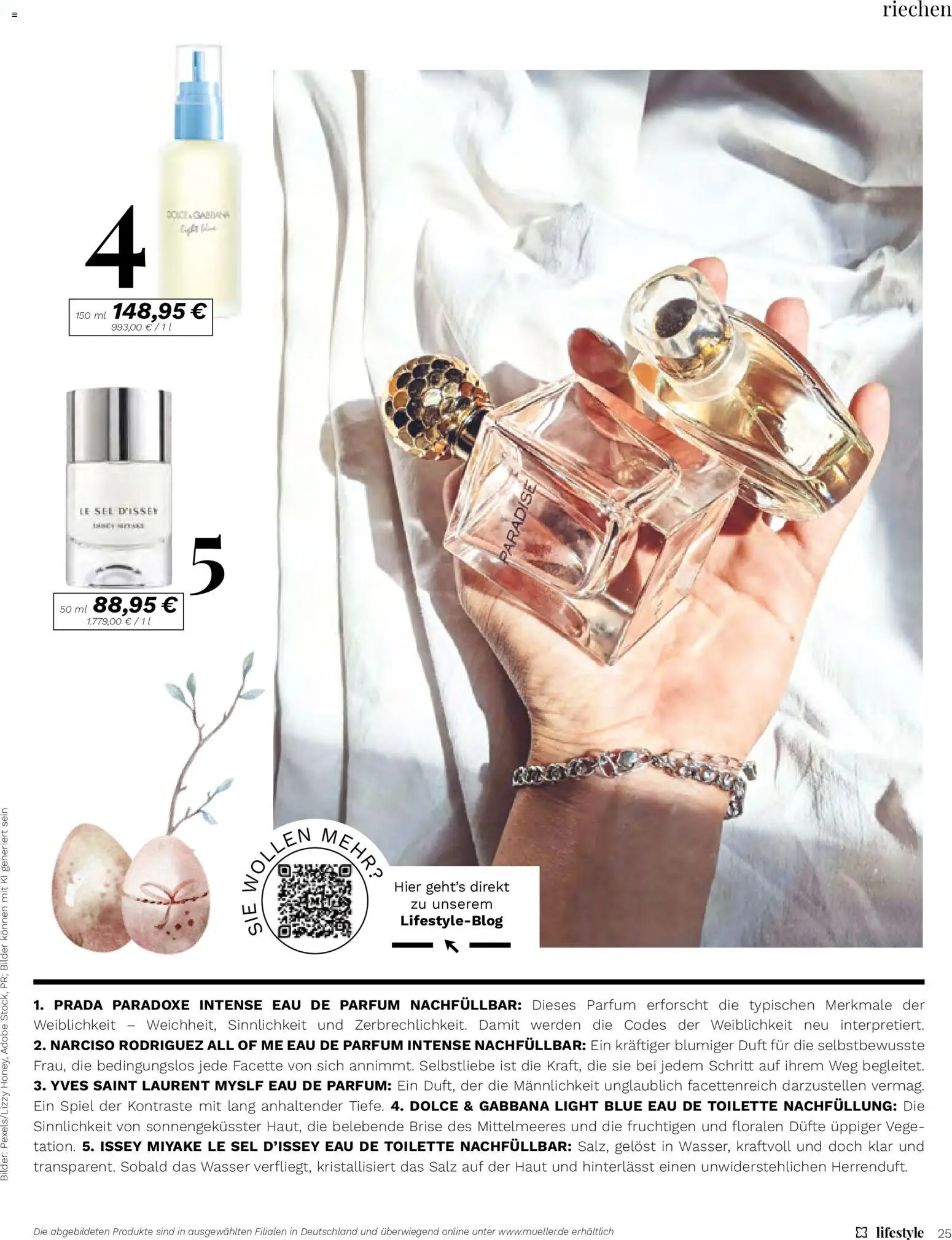 Müller Lifestyle – gültig ab 12.03.2026 | Seite: 25 | Produkte: Toilette, Parfüm, Duft, Salz