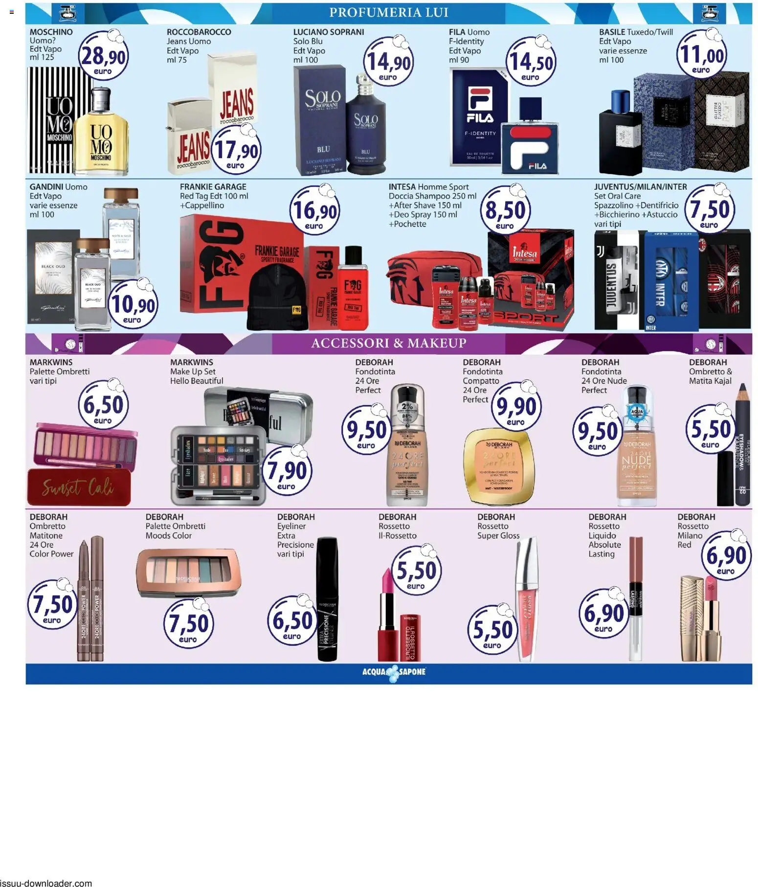 Volantino Acqua e Sapone del 09.04.2026 | Pagina: 3 | Prodotti: Shampoo, Sapone, Jeans, Doccia