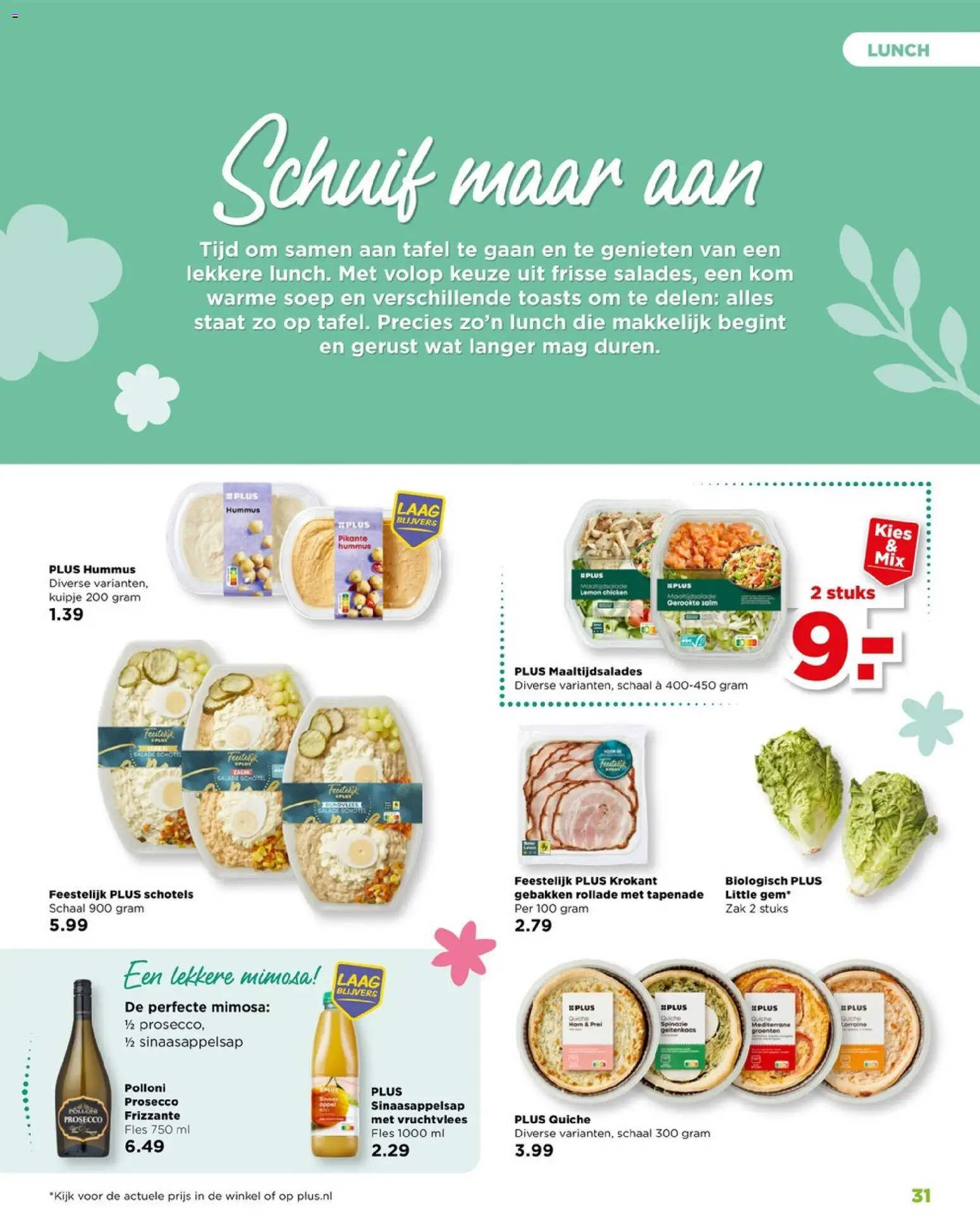 {H1} | Pagina: 31 | Producten: Spinazie, Kom, Prei, Tafel
