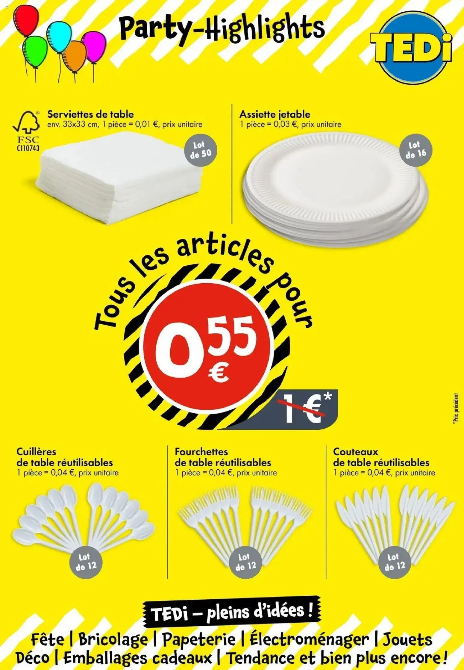 TEDi catalogue La Roche Sur Yon à partir du 04/09/2026 - promo en ligne | Page: 15 | Produits: Couteaux, Fourchettes, Table, Assiette