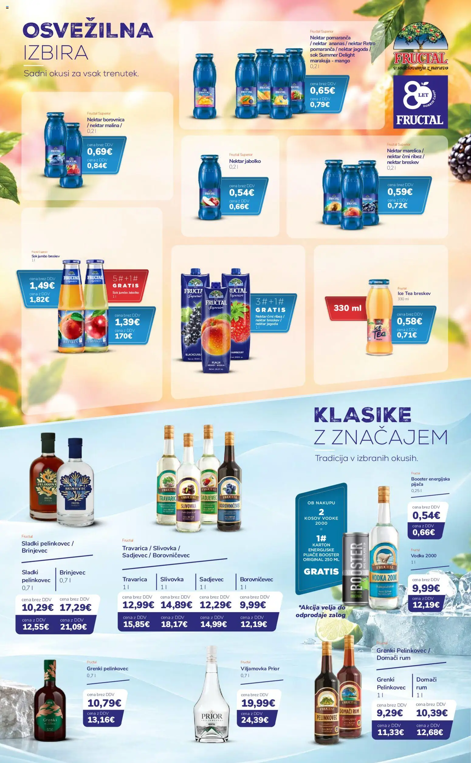 Novi Ahac katalog ponudbe – veljaven od 01.09.2026 | Stran: 18 | Izdelki: Domači rum, Ribez, Sok, Breskev