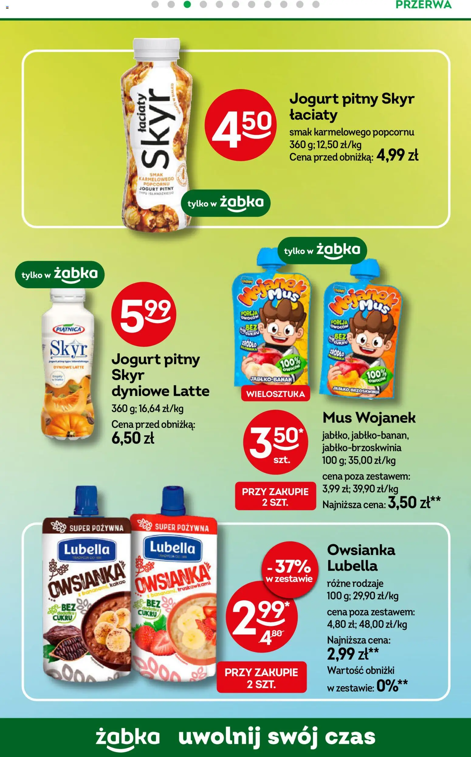Żabka gazetka od 07.10.2026 | Strona: 58 | Produkty: Kakao, Jogurt pitny, Piątnica, Jogurt
