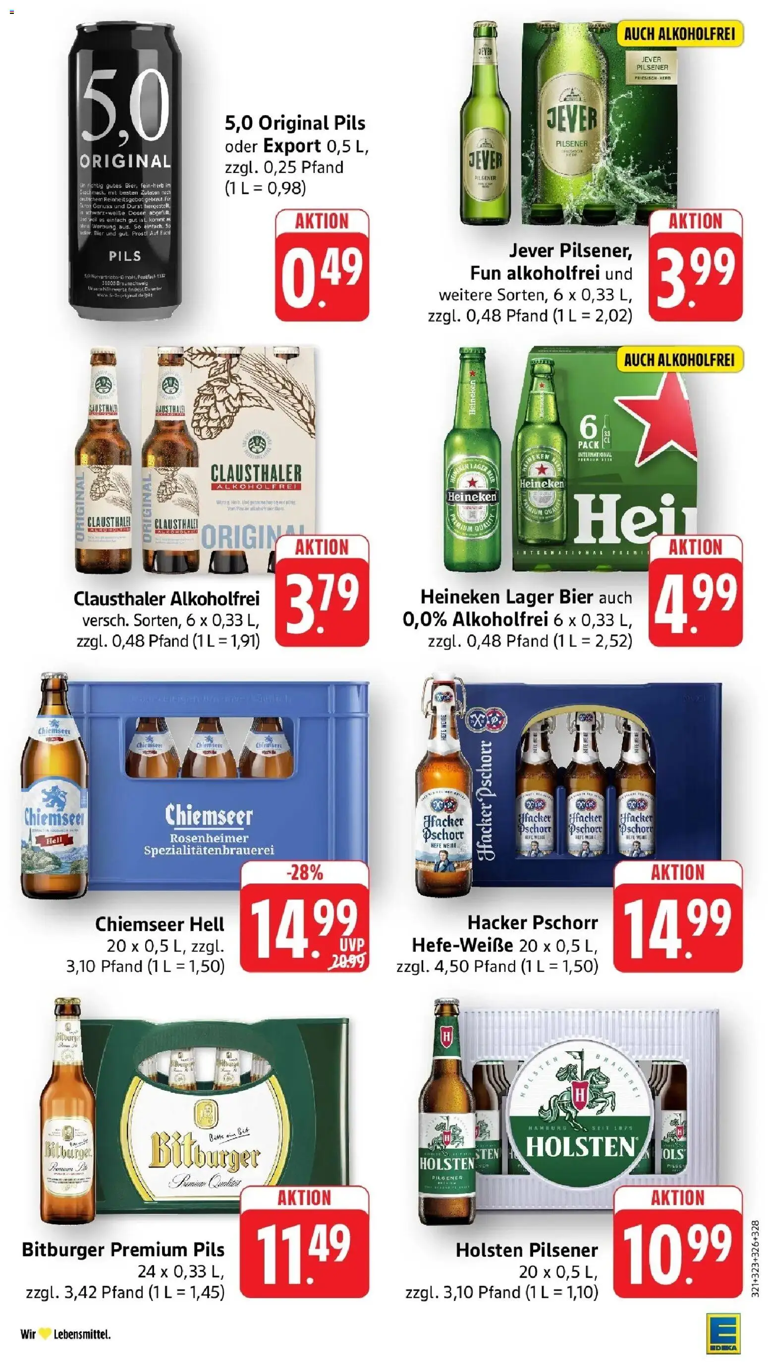 Edeka prospekt Heppenheim – gültig ab 13.07.2026 | Seite: 33 | Produkte: Bier, Pils, Holsten, Jever