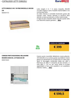 Anteprima del volantino Eurobrico Letti Singoli catalogo valido a partire dal 23.07.2025 | Pagina: 3