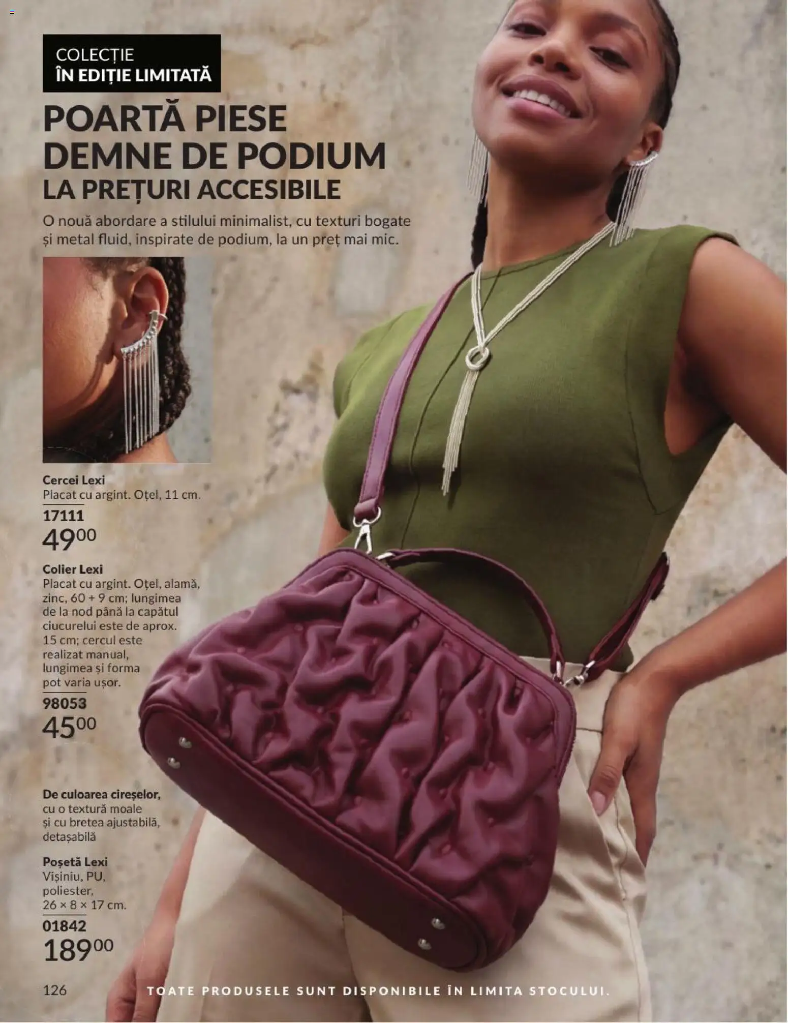 Noul catalog Avon – valabil de la 01.08.2026 | Pagină: 126 | Produse: Cercei, Colier